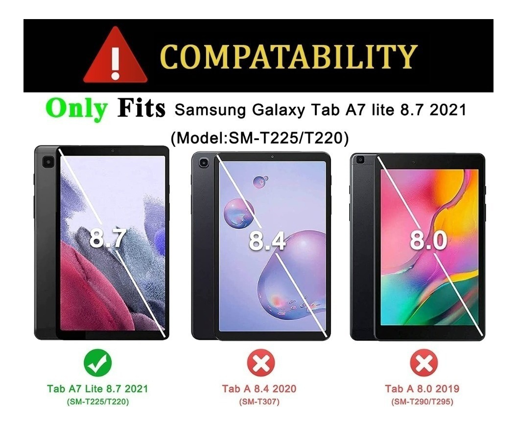 CASE FUNDA PARA GALAXY TAB A7 LITE 8.7 T220 T225 PROTECTOR N - 3