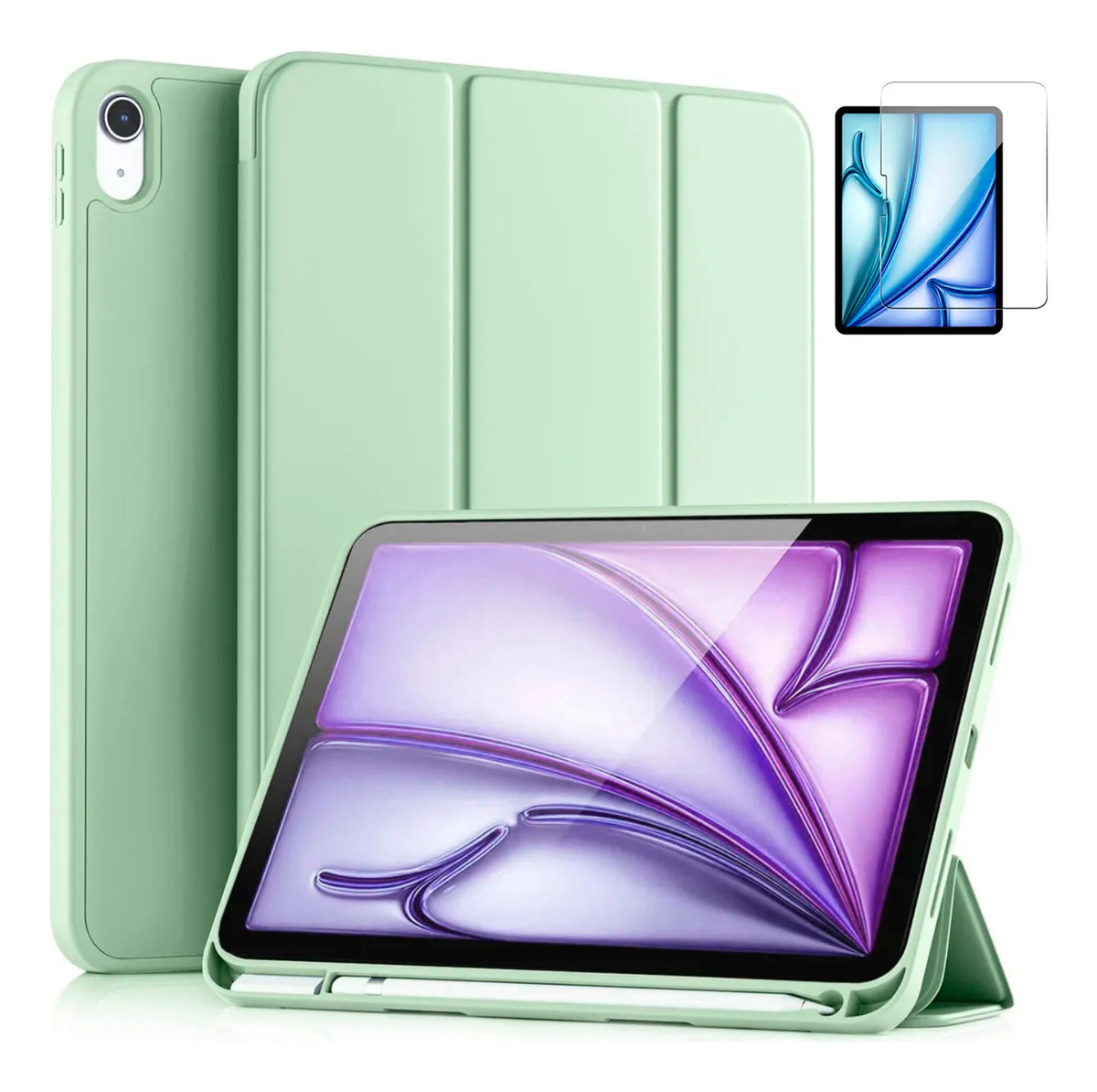CASE + MICA PARA IPAD AIR6 11 M2 (2024) | AIR 11 M3 (2025) - 1