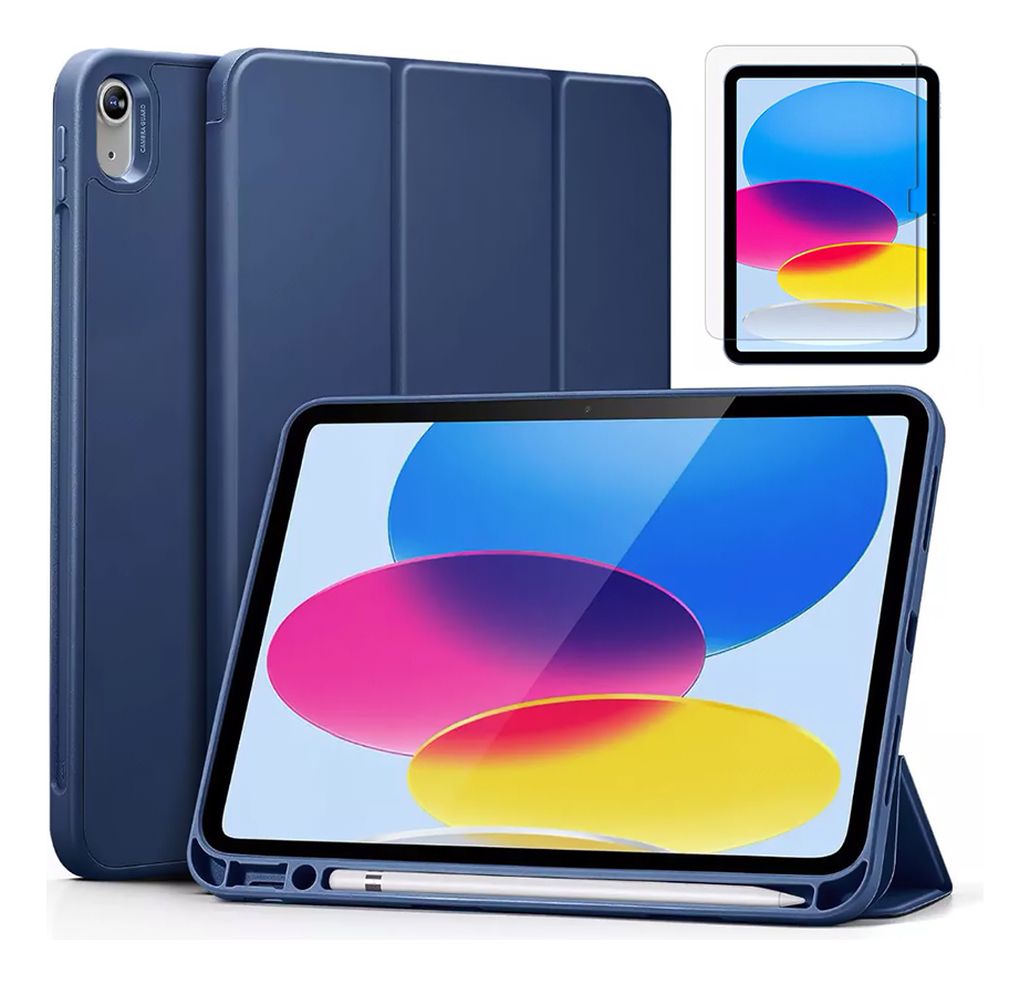PACK MICA + SMART CASE PARA IPAD 10MA GEN 10.9 A2696 A2757 - 1