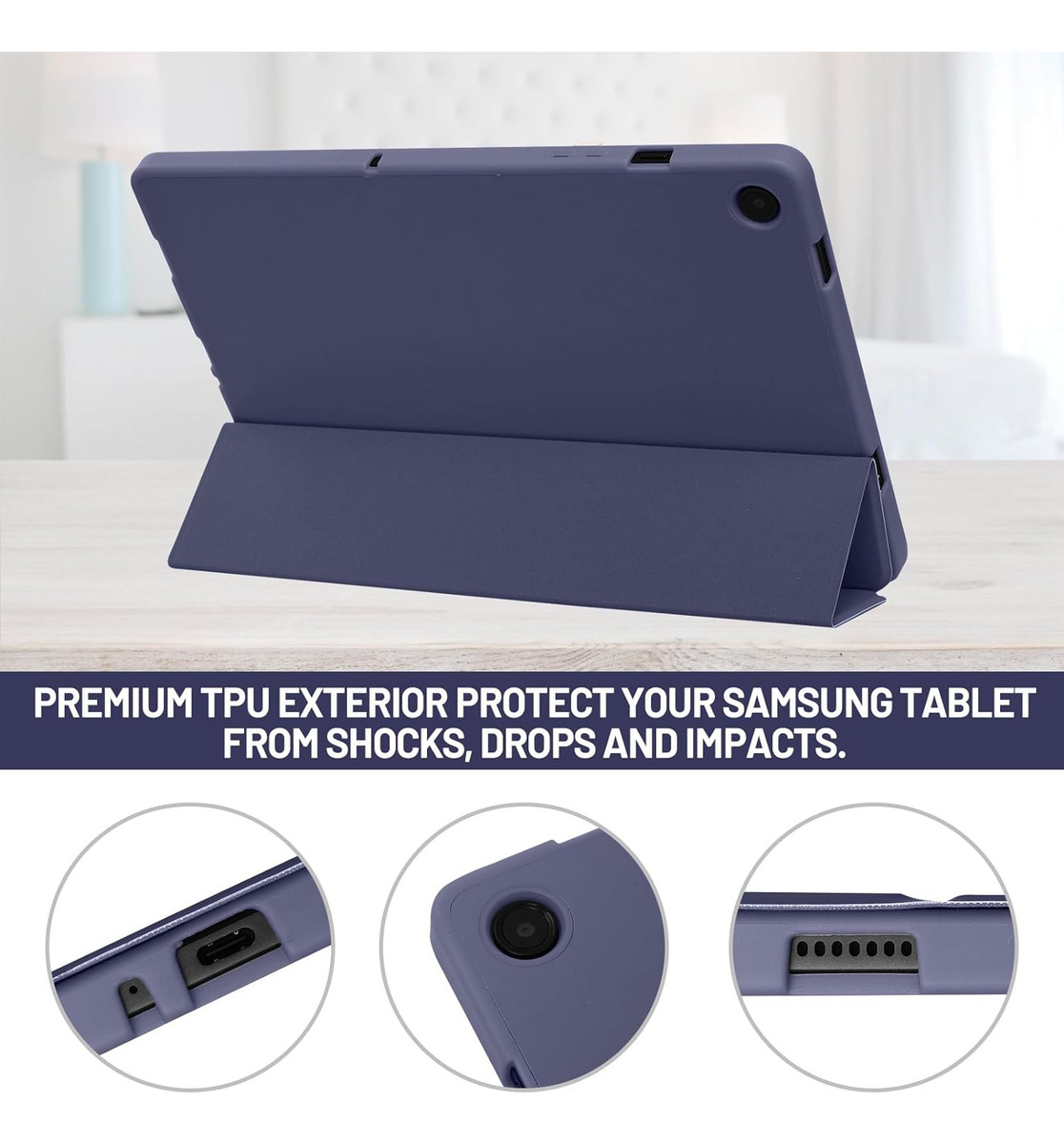 CASE FUNDA ESTUCHE PARA GALAXY TAB A9 PLUS 11 X210 SET+MICA - 6