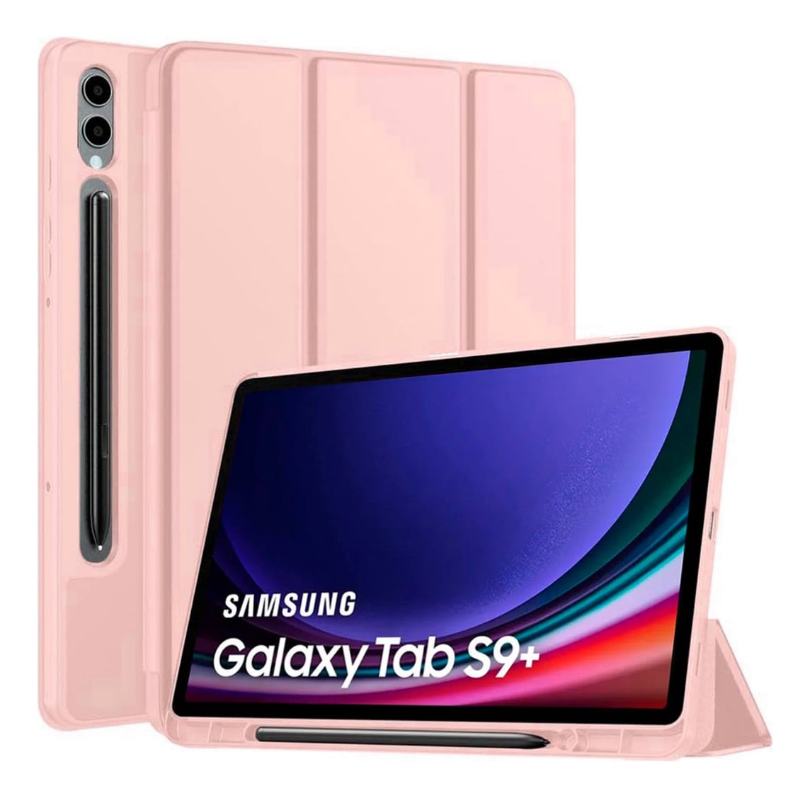 CASE FUNDA PARA GALAXY TAB S9 PLUS X810 X816 ESTUCHE ROSA - 1