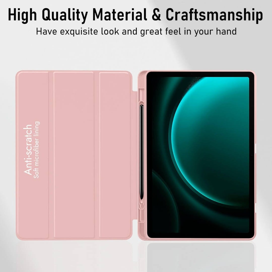 CASE FUNDA PARA GALAXY TAB S9 PLUS X810 X816 ESTUCHE ROSA - 4
