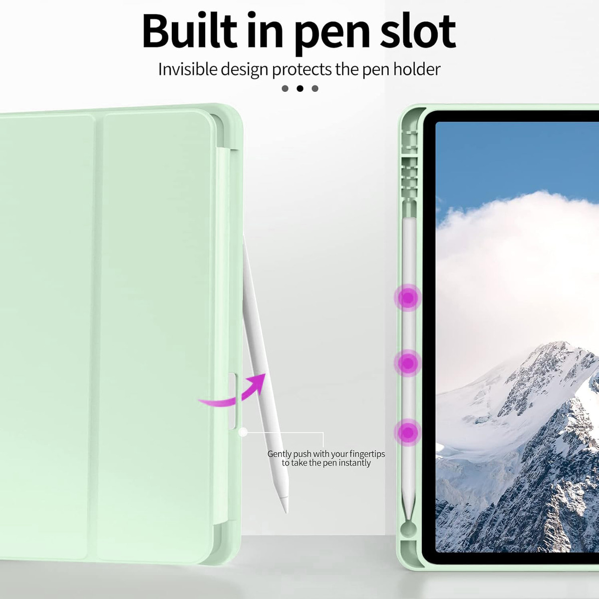FUNDA SMART CASE PARA IPAD AIR 11 M3 CHIP (2025) MENTA - 5