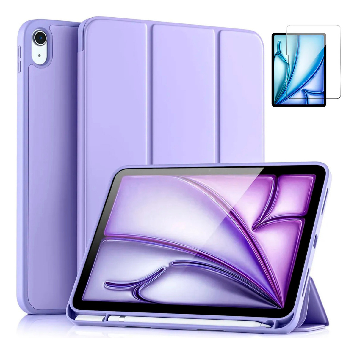CASE + MICA PARA IPAD AIR6 11 M2 (2024) | AIR 11 M3 (2025) - 1