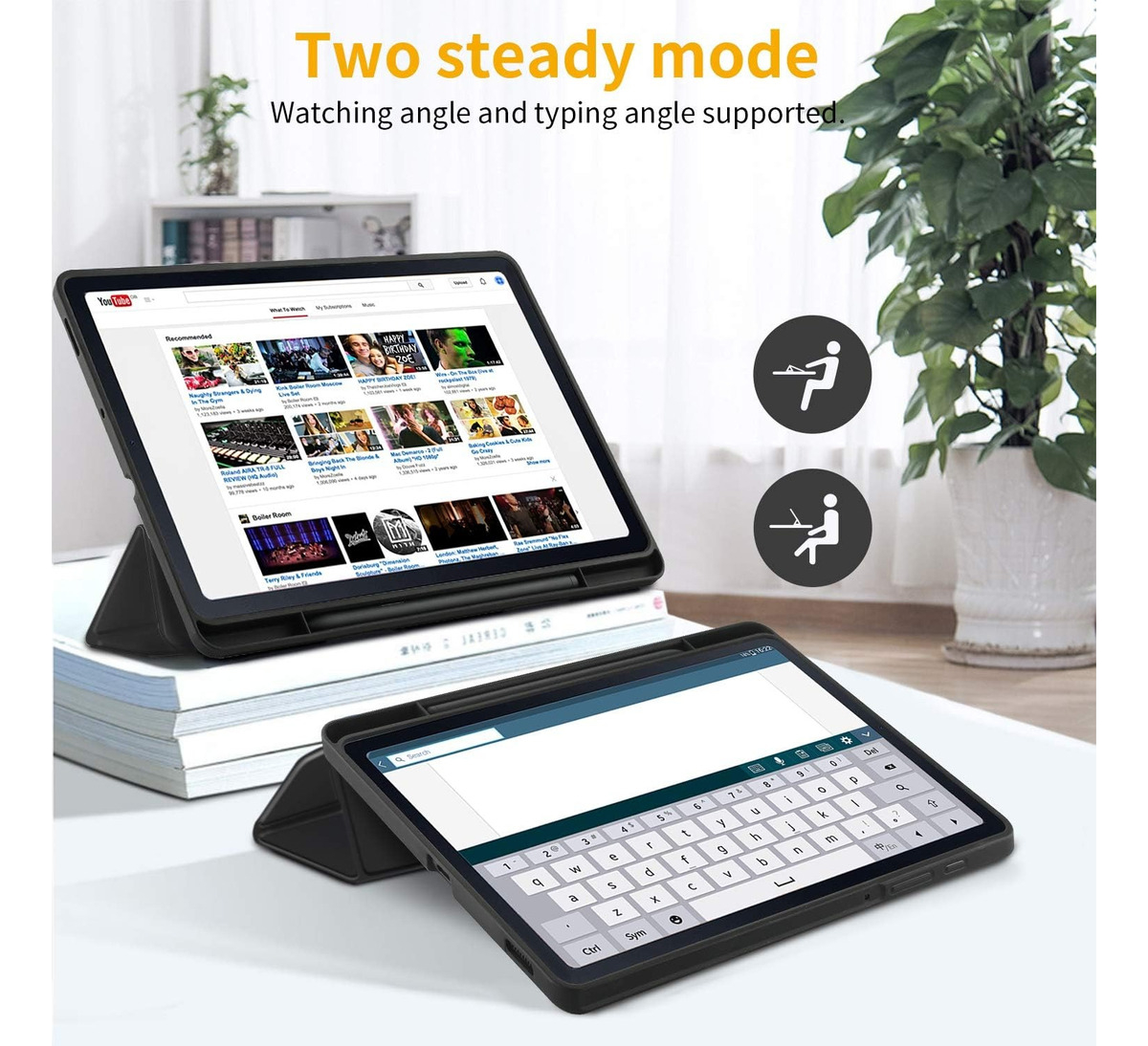 CASE + MICA PARA GALAXY TAB S6 LITE 2022 P613 P619 2UNITS - 5