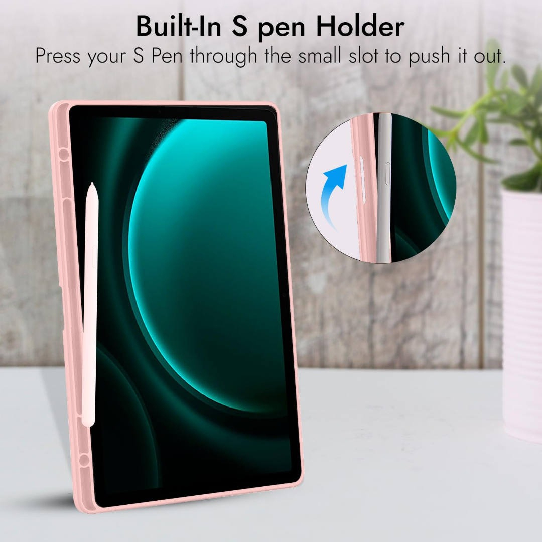 CASE FUNDA PARA GALAXY TAB S10 PLUS X820 X826 ESTUCHE ROSA - 2