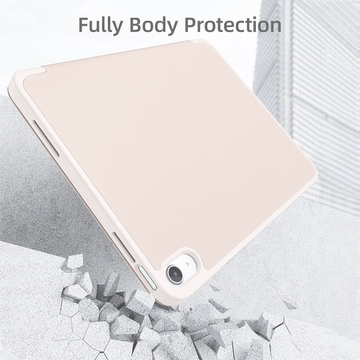 FUNDA SMART CASE PARA IPAD AIR6 11 M2 2024 A2902 A2903 SAND - 2