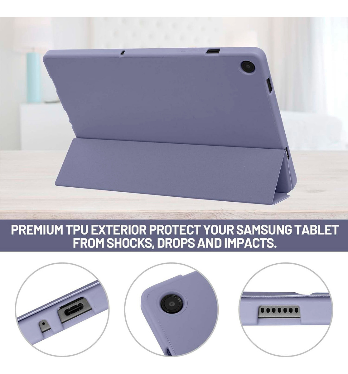 CASE FUNDA ESTUCHE PARA GALAXY TAB A9 PLUS 11 X210 PROTECTOR - 6