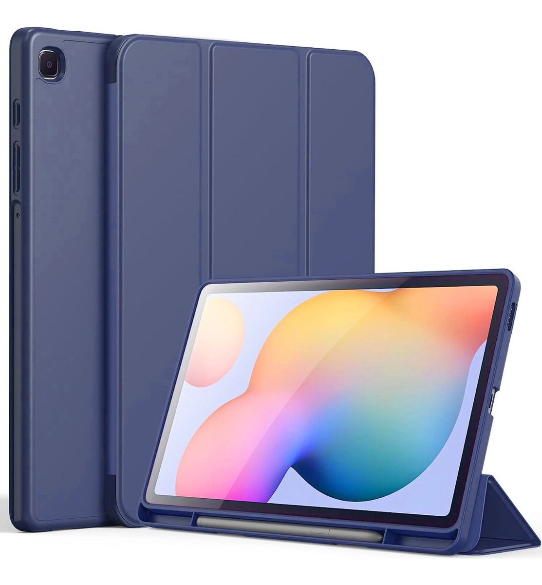 CASE PARA GALAXY TAB S6 LITE P610 P615 CON PORTALÁPIZ NAVY - 1