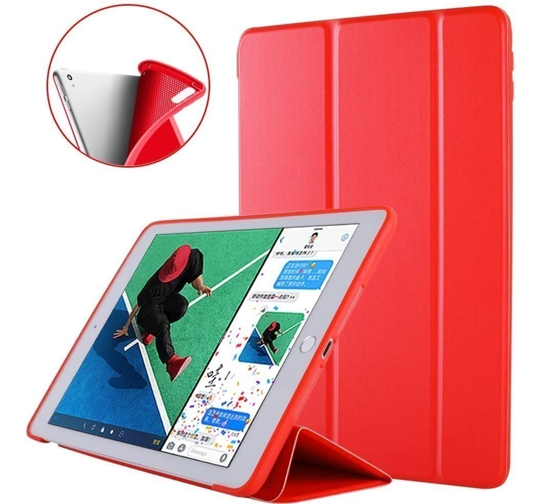 FUNDA SMART CASE PARA IPAD PRO 10.5 A1701 A1709 SILICONA RED - 1