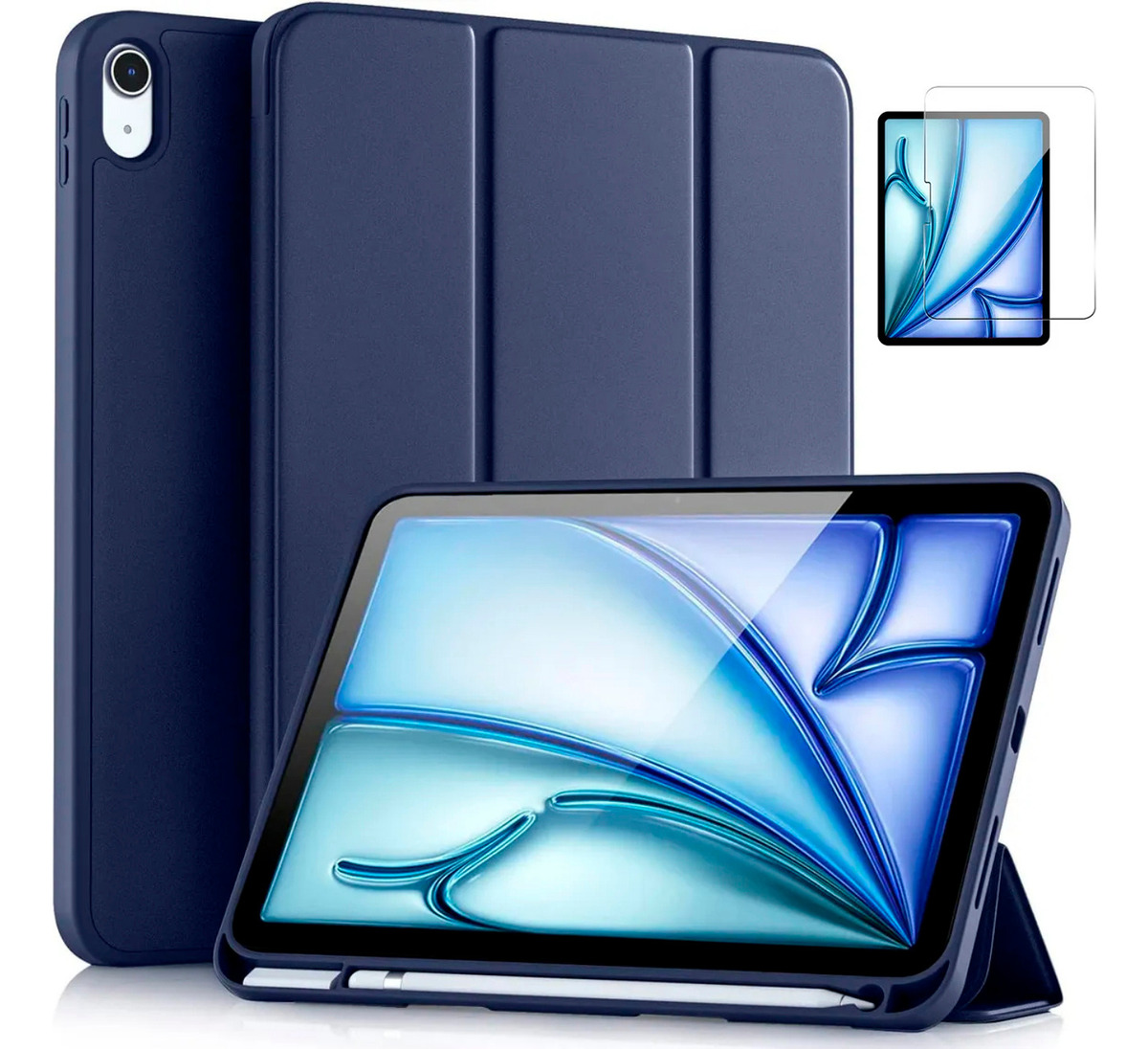 CASE + MICA PARA IPAD AIR6 11 M2 (2024) | AIR 11 M3 (2025) - 1