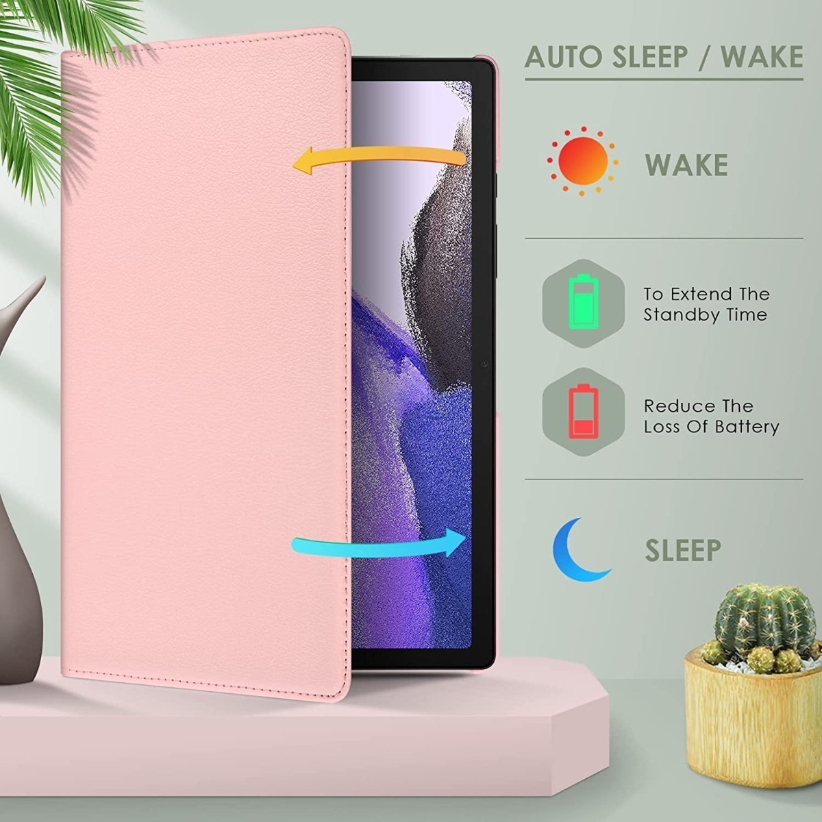 CASE FUNDA PARA GALAXY TAB S8 PLUS X806 X800 FOLIO PROTECTOR - 6