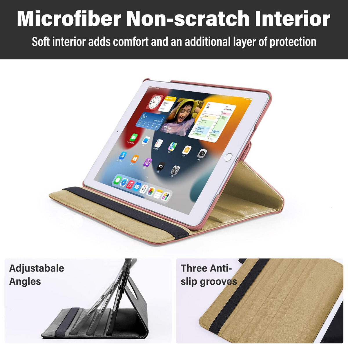 CASE FUNDA PARA IPAD 9.7 5TA GEN A1822 A1823 PROTECTOR - 4