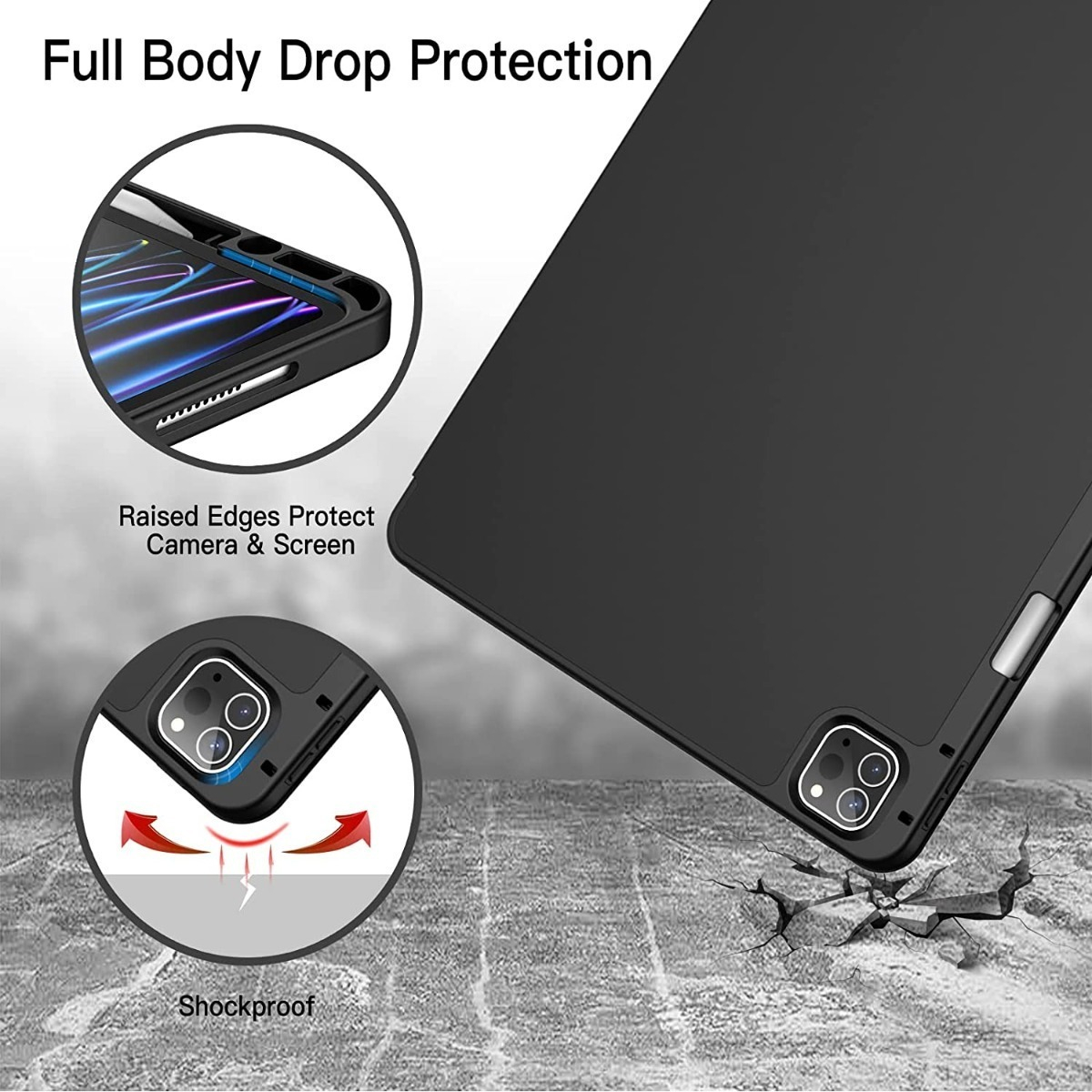 SMART CASE FUNDA PARA IPAD PRO 12.9 2022 A2437 A2766 ESTUCHE - 5