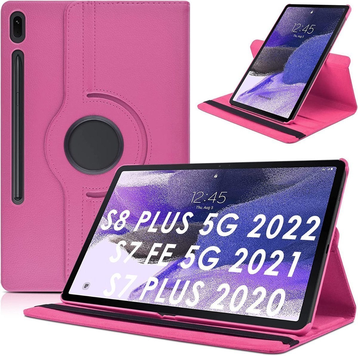 CASE FUNDA PARA GALAXY TAB S8 PLUS X806 X800 COVER GIRATORIO - 1