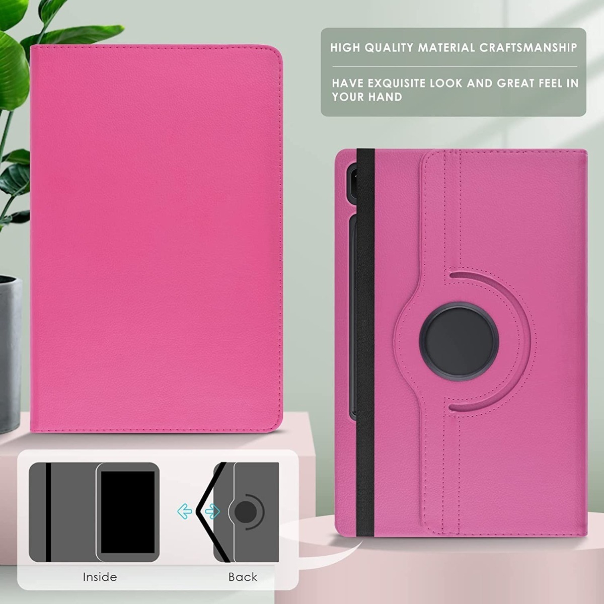 CASE FUNDA PARA GALAXY TAB S8 PLUS X806 X800 COVER GIRATORIO - 5