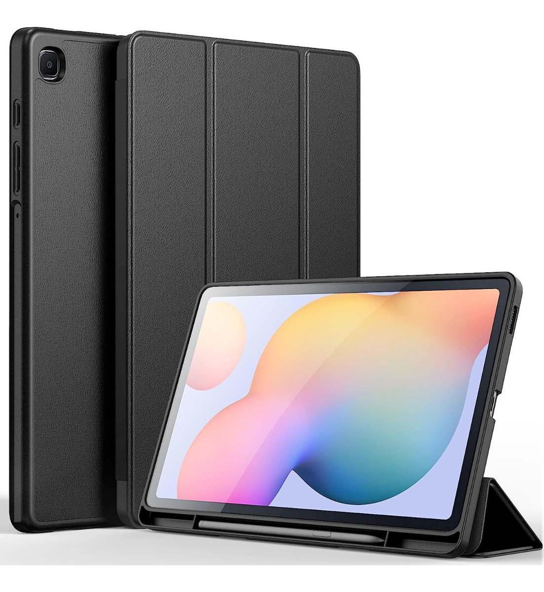 CASE PARA GALAXY TAB S6 LITE P620 P625 CON PORTALÁPIZ NEGRO - 1