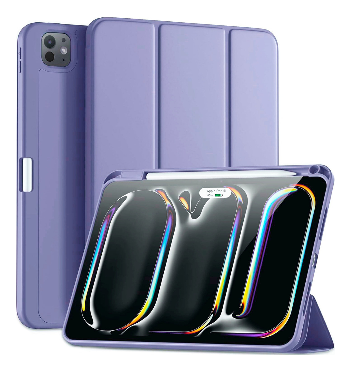 FUNDA CASE PARA IPAD PRO 11 M4 (2024) 5GEN LILA A2836 A2837 - 1