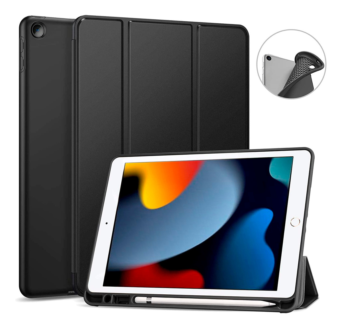 FUNDA PARA IPAD 10.2 7MA 8VA 9VA GEN CASE ESTUCHE PROTECTOR - 1