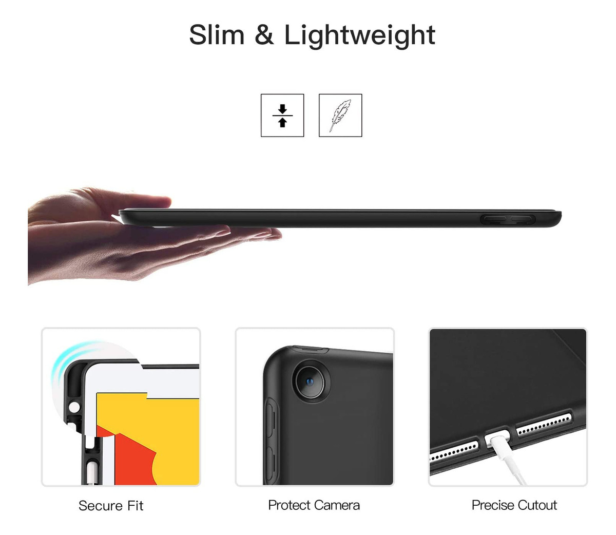 FUNDA PARA IPAD 10.2 7MA 8VA 9VA GEN CASE ESTUCHE PROTECTOR - 2