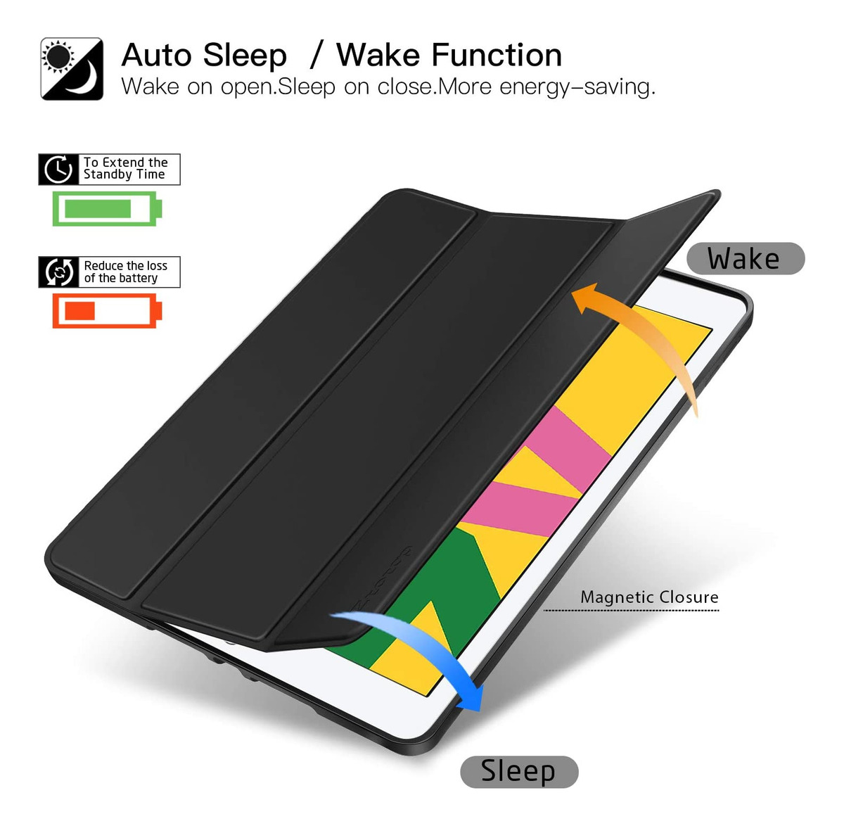 FUNDA PARA IPAD 10.2 7MA 8VA 9VA GEN CASE ESTUCHE PROTECTOR - 3