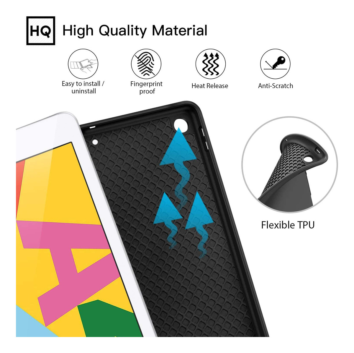 FUNDA PARA IPAD 10.2 7MA 8VA 9VA GEN CASE ESTUCHE PROTECTOR - 6