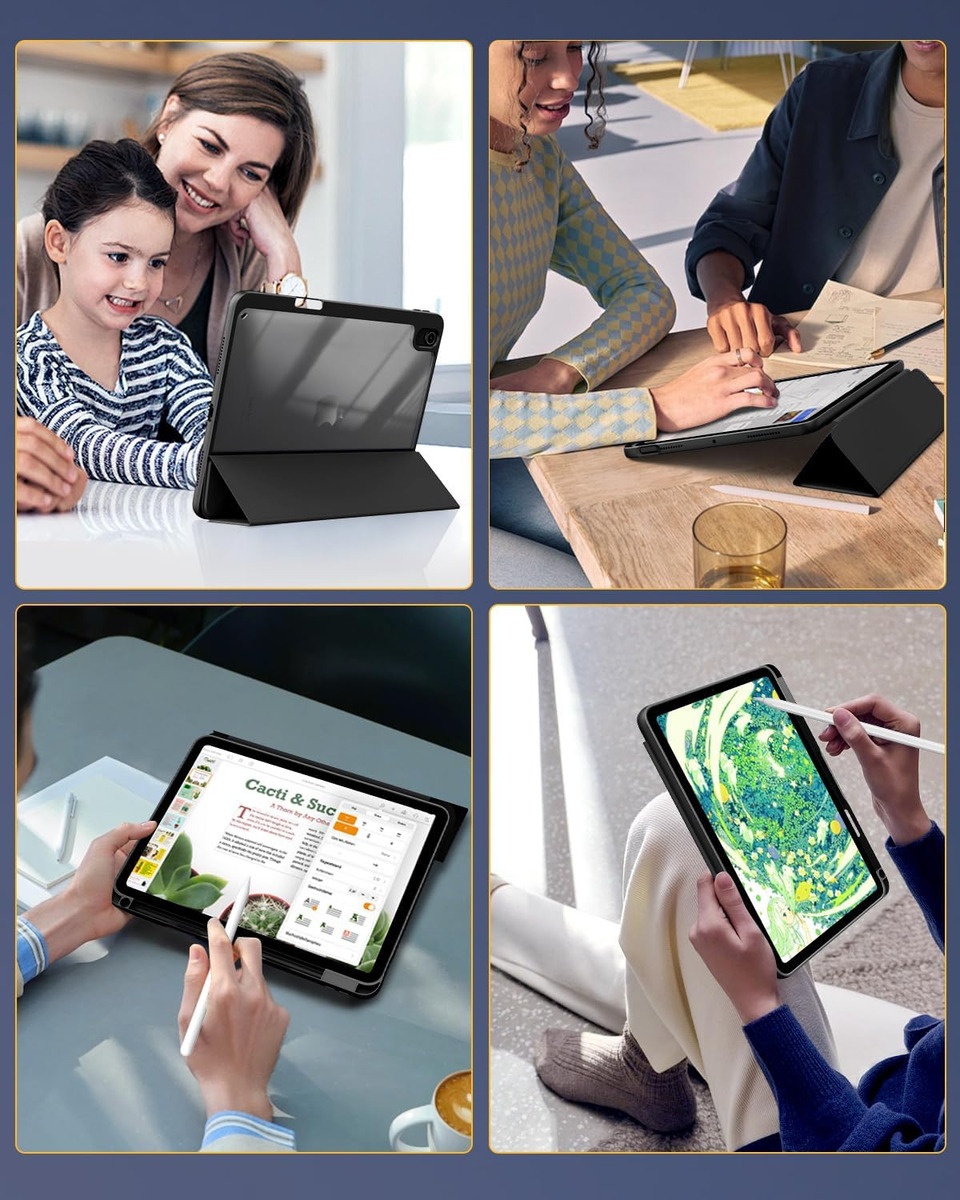 FUNDA CASE PARA IPAD AIR 11 M3 CHIP (2025) NEGRO - 6