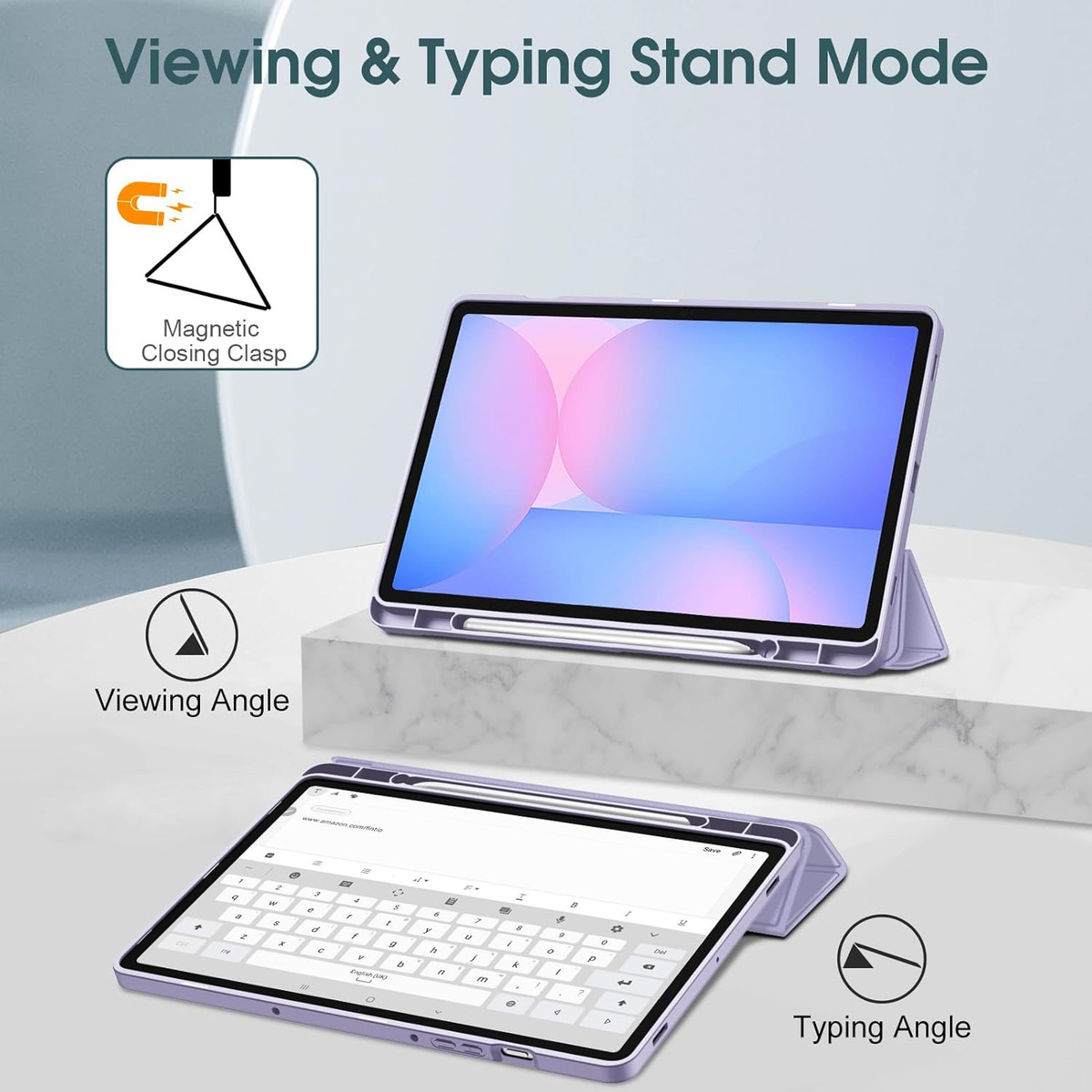 SMART CASE PARA GALAXY TAB S10 FE 10.9 X520 X526 (2025) LILA - 4