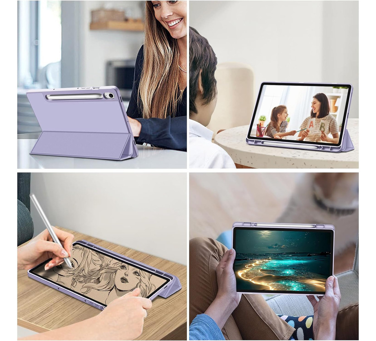SMART CASE PARA GALAXY TAB S10 FE 10.9 X520 X526 (2025) LILA - 5