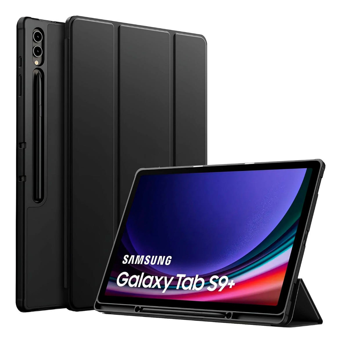 CASE FUNDA PARA GALAXY TAB S10 PLUS X820 X826 ESTUCHE NEGRO - 1