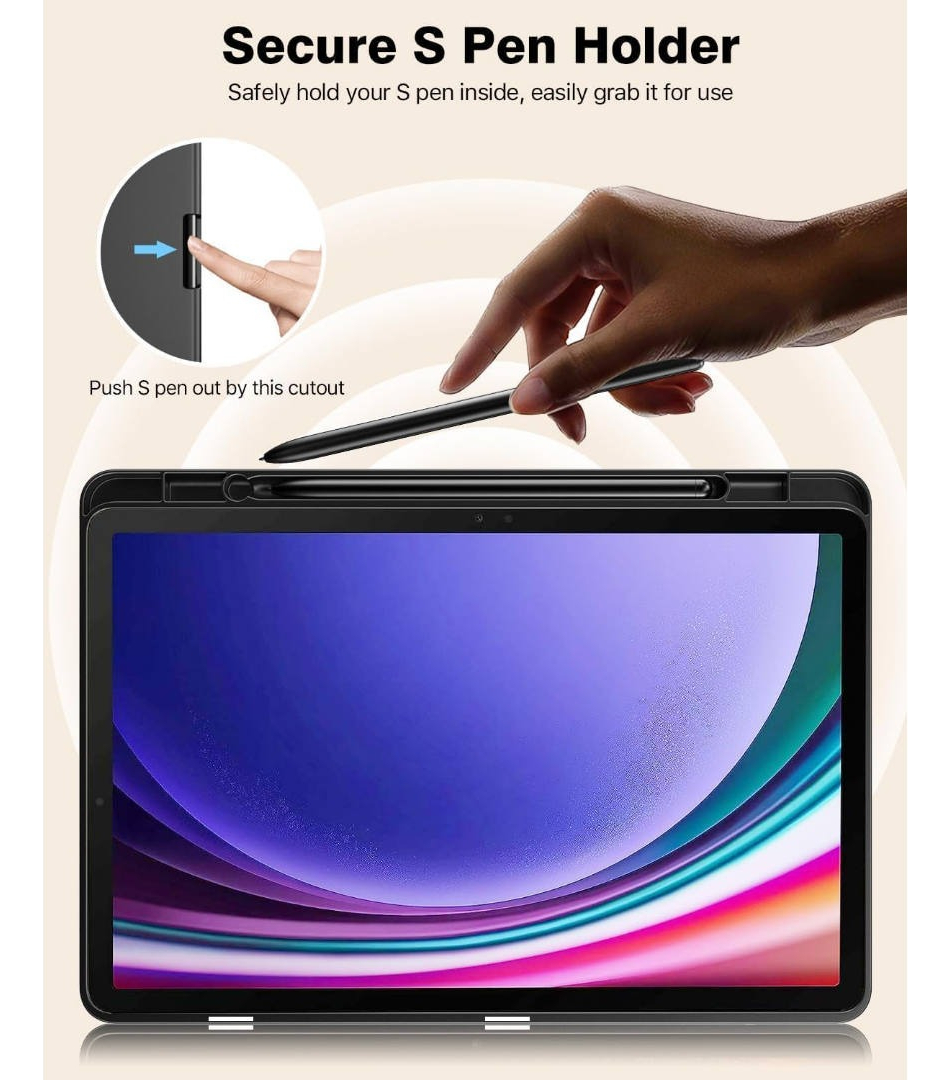 CASE FUNDA PARA GALAXY TAB S10 PLUS X820 X826 ESTUCHE NEGRO - 2