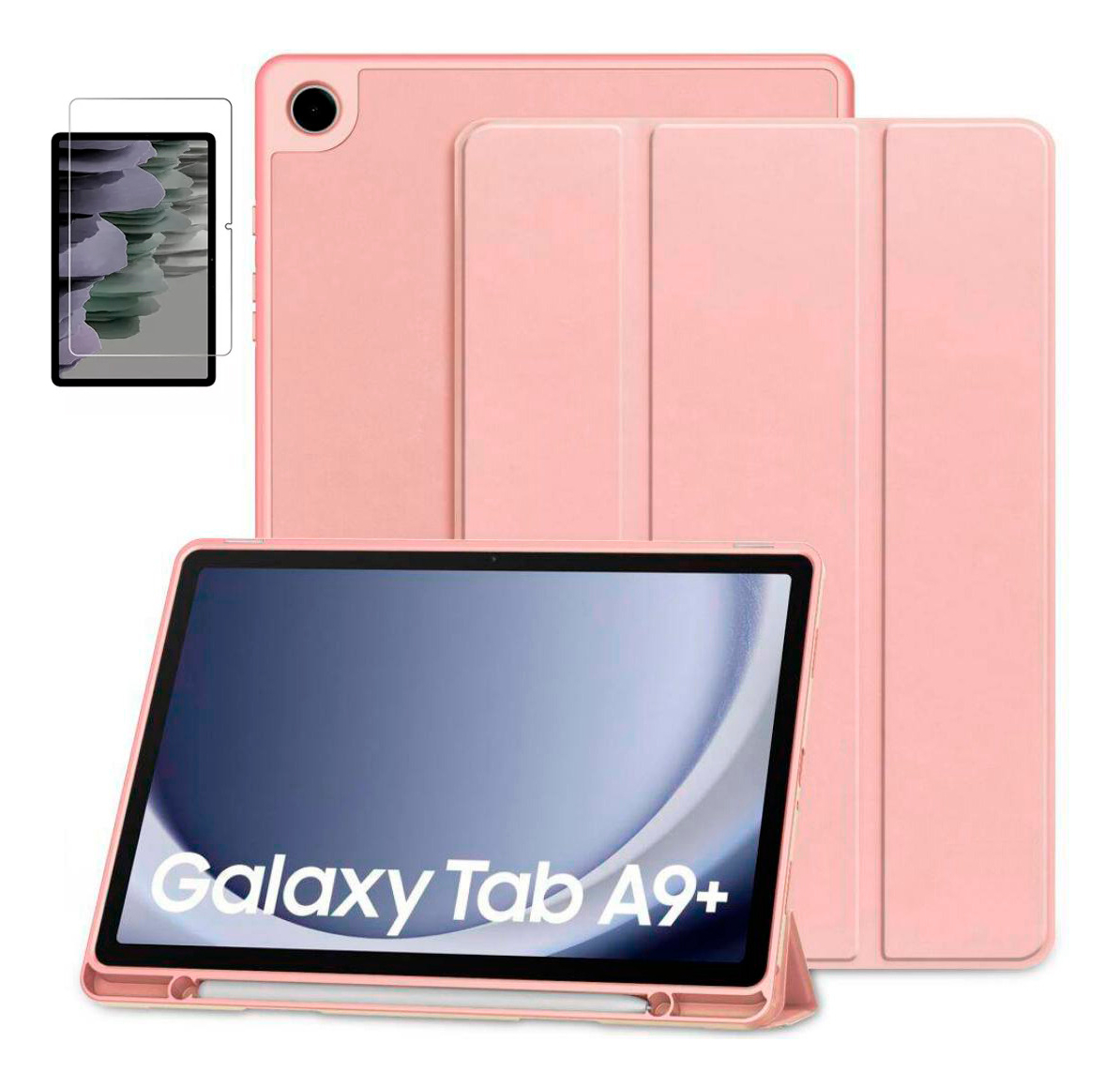 CASE FUNDA ESTUCHE PARA GALAXY TAB A9 PLUS 11 X210 SET+MICA - 1