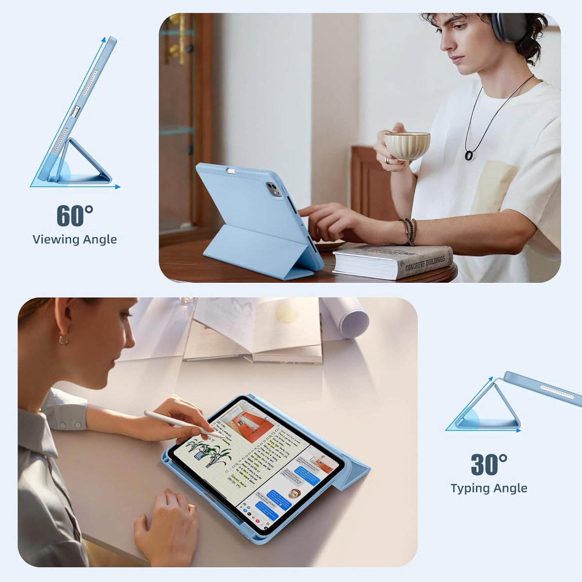 FUNDA CASE PARA IPAD PRO 11 M4 (2024) 5GEN ESTUCHE PROTECTOR - 4