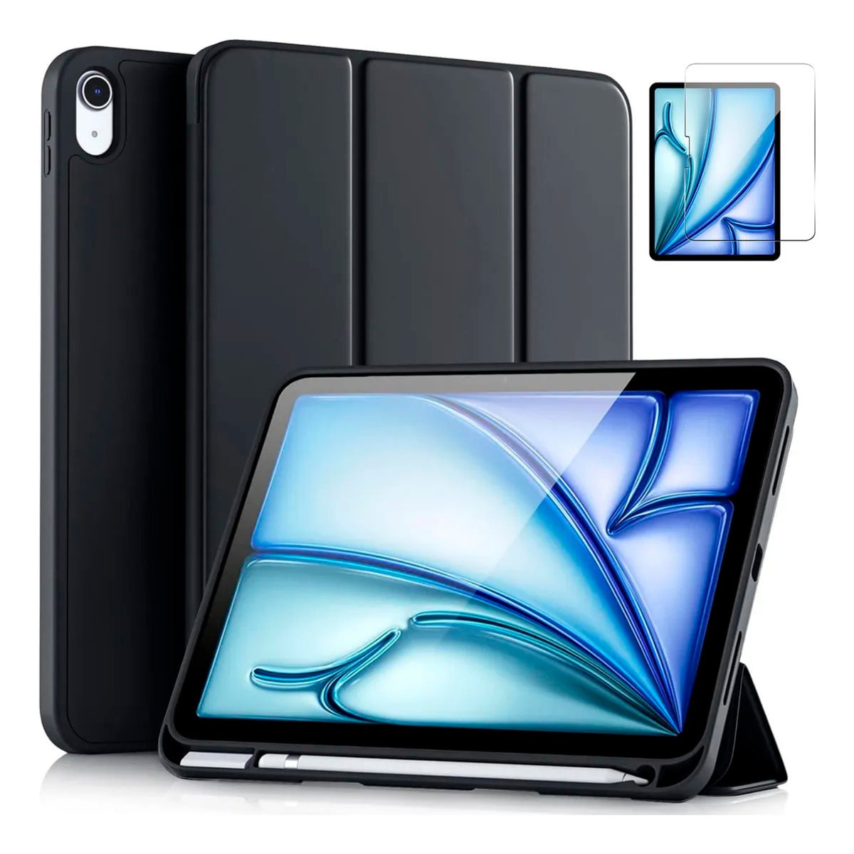 CASE + MICA PARA IPAD AIR6 11 M2 (2024) | AIR 11 M3 (2025) - 1