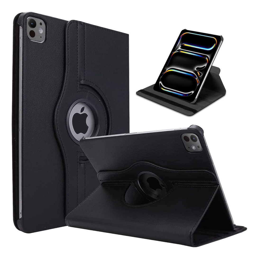 CASE GIRATORIO PARA IPAD PRO 11 M4 (2024) NEGRO A2836 A2837 - 1