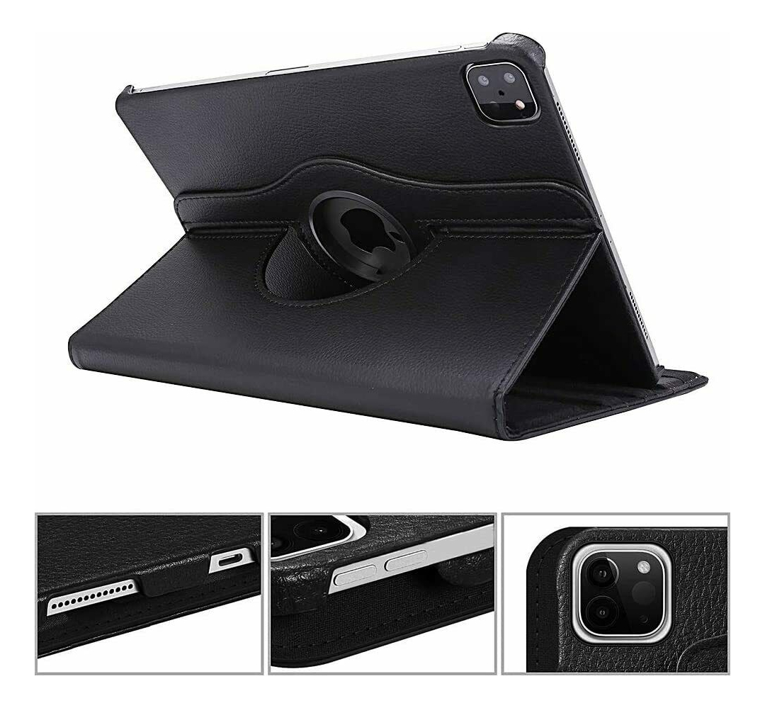 CASE GIRATORIO PARA IPAD PRO 11 M4 (2024) NEGRO A2836 A2837 - 4
