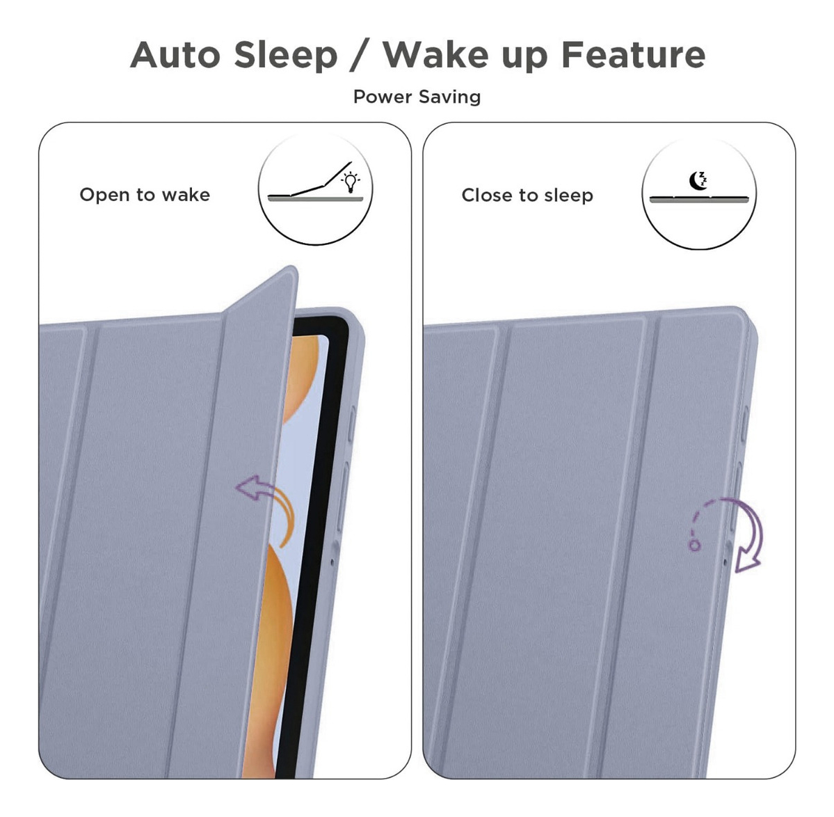 CASE PARA GALAXY TAB S6 LITE P610 P615 C/ PORTALÁPIZ GRISACE - 6