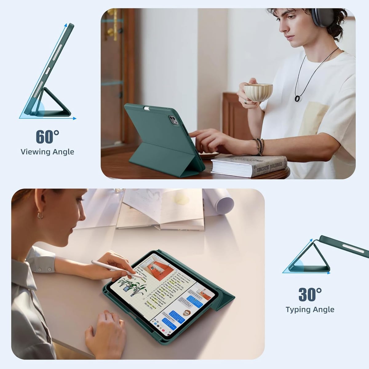 FUNDA CASE PARA IPAD PRO 11 M4 (2024) 5GEN ESTUCHE PROTECTOR - 4