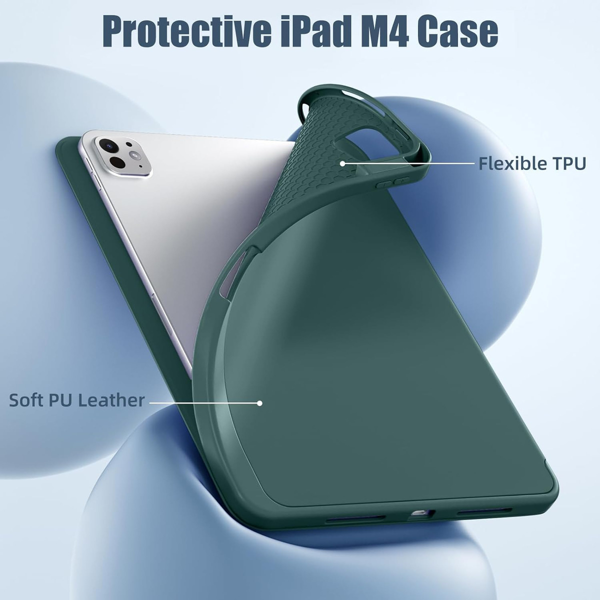 FUNDA CASE PARA IPAD PRO 11 M4 (2024) 5GEN ESTUCHE PROTECTOR - 6