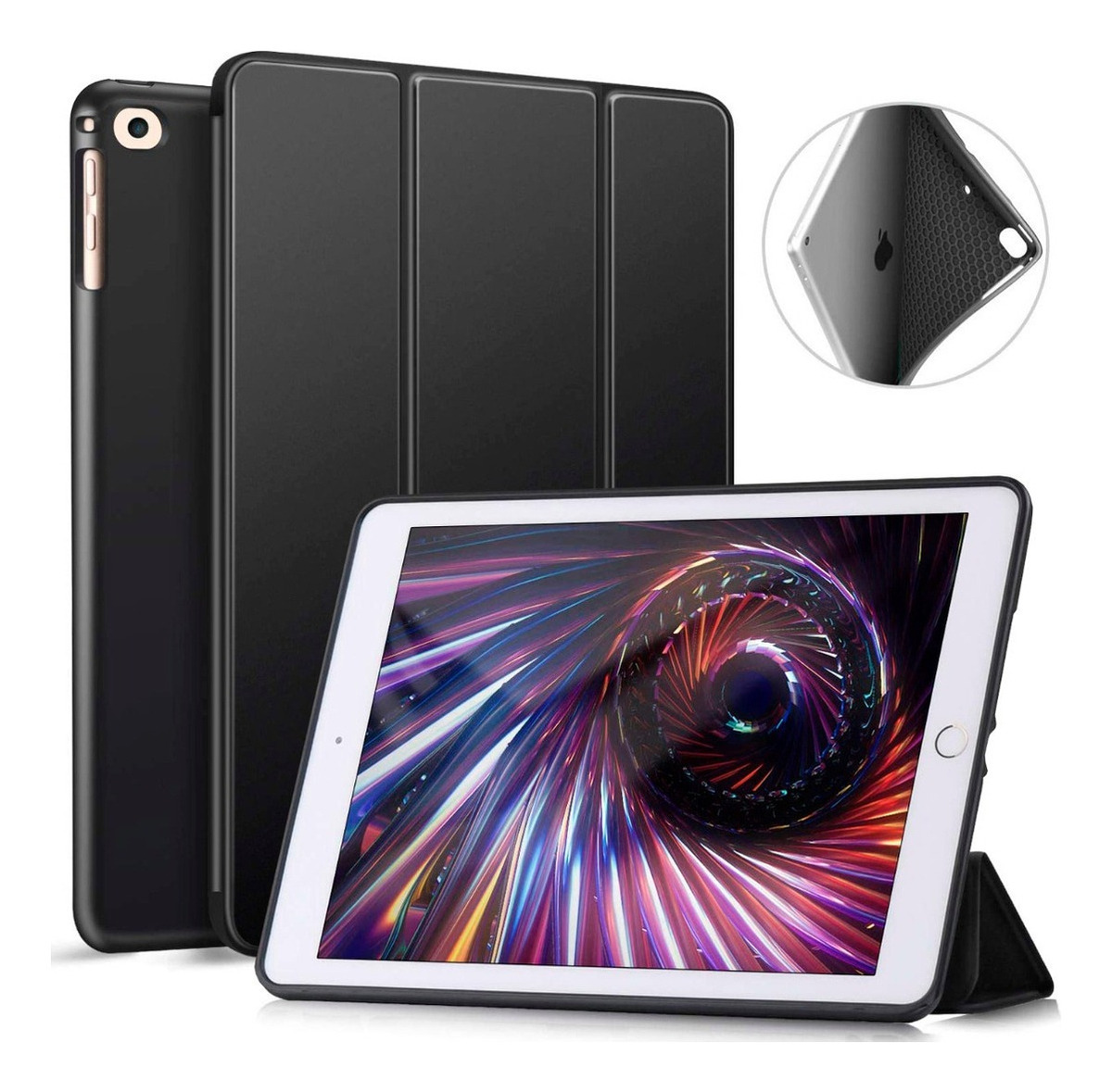 FUNDA ESTUCHE SMART CASE PARA IPAD AIR 2 2014 9.7 SILICONADO - 1