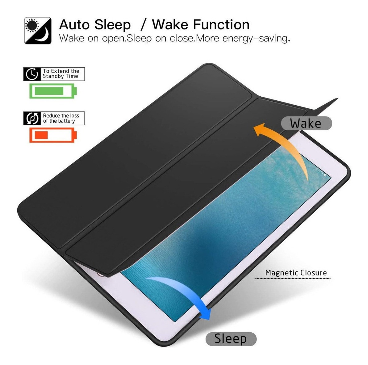FUNDA ESTUCHE SMART CASE PARA IPAD AIR 2 2014 9.7 SILICONADO - 3