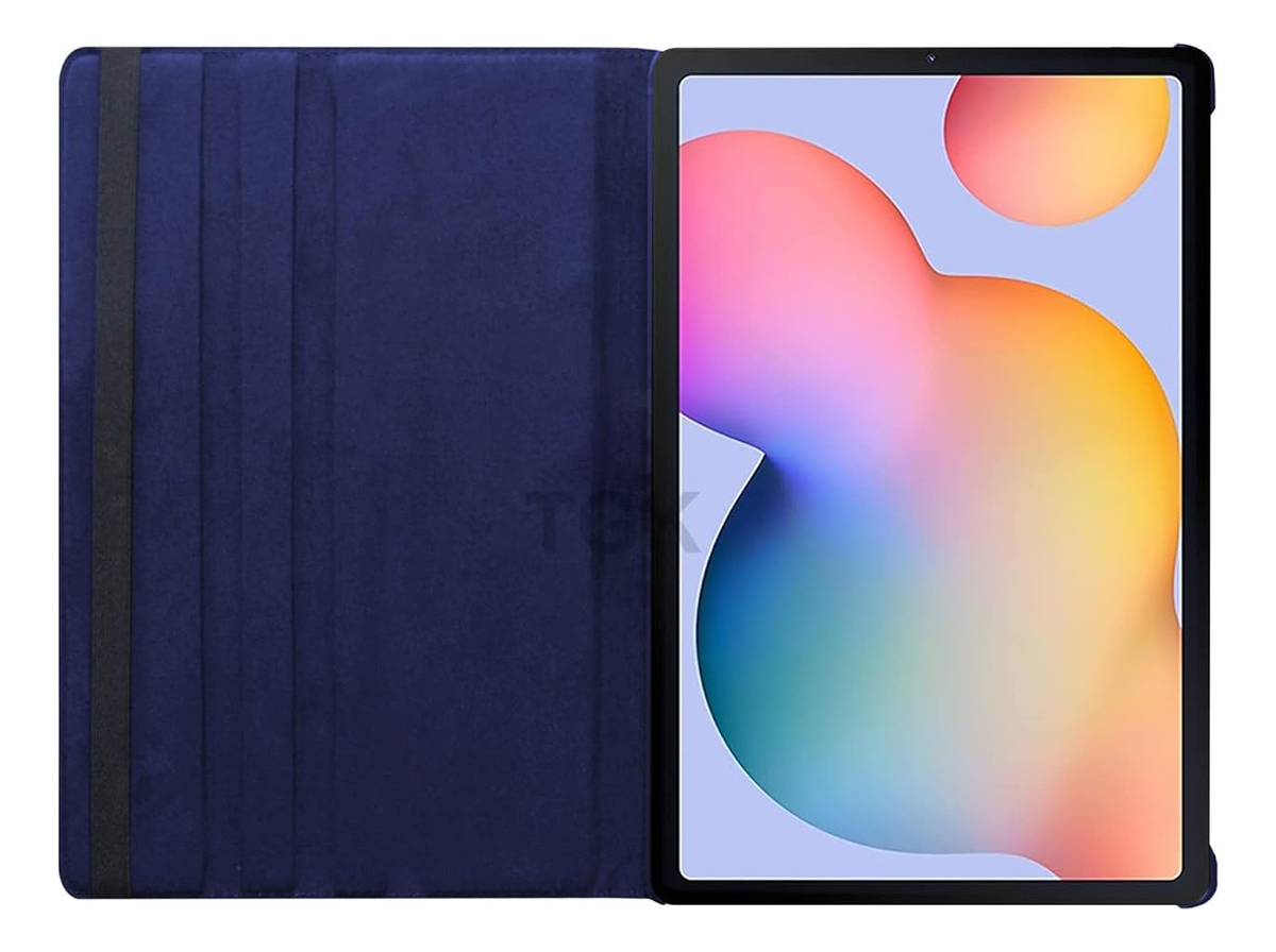 CASE PARA GALAXY TAB S6 LITE P610 P615 FLIP PROTECTOR NAVY - 2