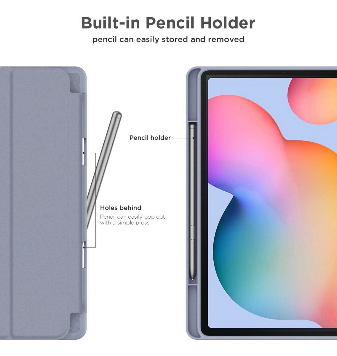 CASE GALAXY TAB S6 LITE 2022 P613 P619 FLIP COVER PROTECTOR - 4