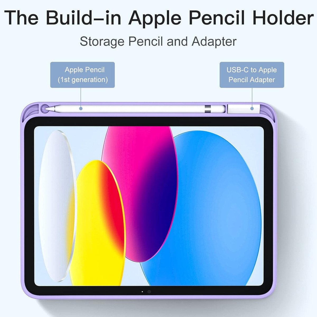 SMART CASE PARA IPAD 10MA GEN A2696 A2757 FUNDA ESTUCHE LILA - 2