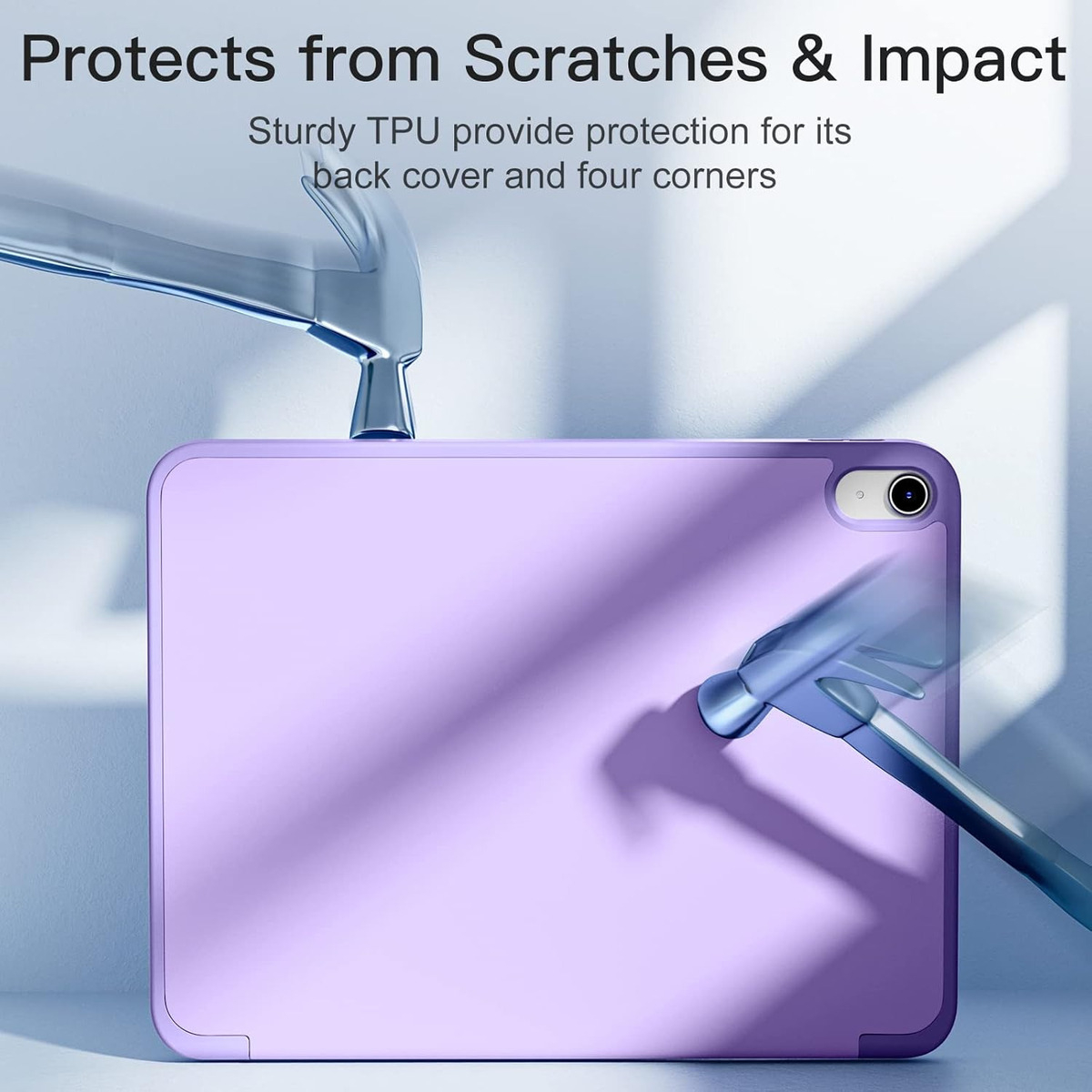 SMART CASE PARA IPAD 10MA GEN A2696 A2757 FUNDA ESTUCHE LILA - 5