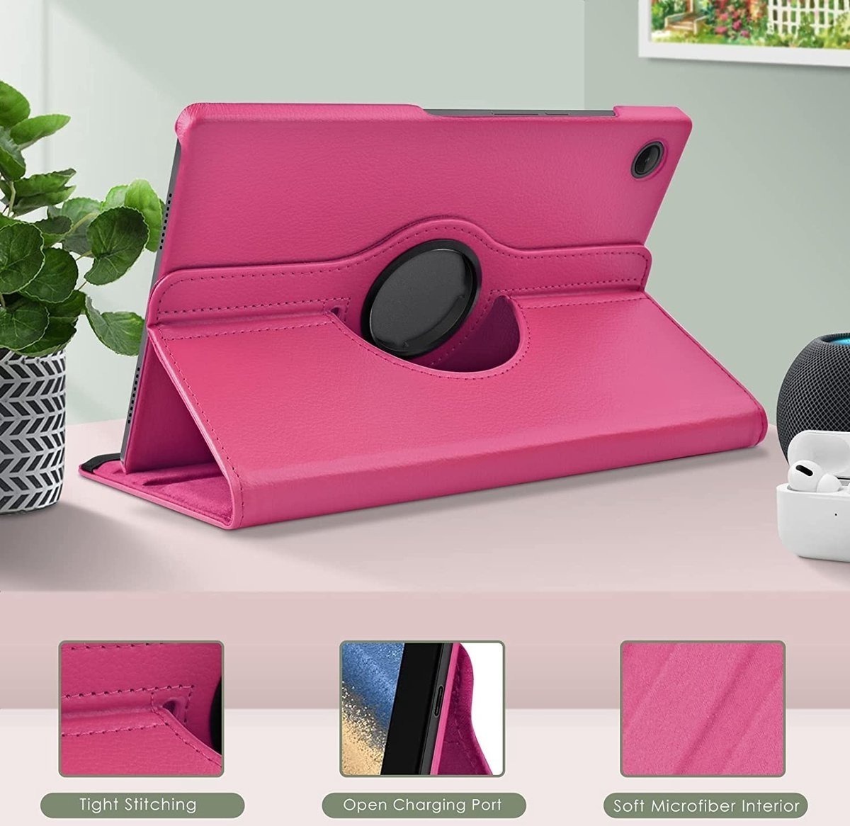 CASE FUNDA PARA GALAXY TAB A8 10.5 X200 X205 FUCSIA - 6