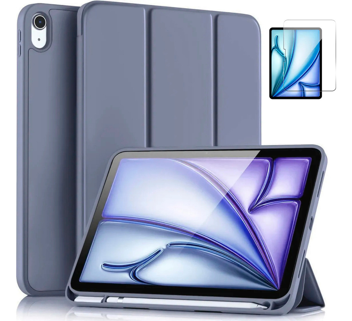 CASE + MICA PARA IPAD AIR6 11 M2 (2024) | AIR 11 M3 (2025) - 1