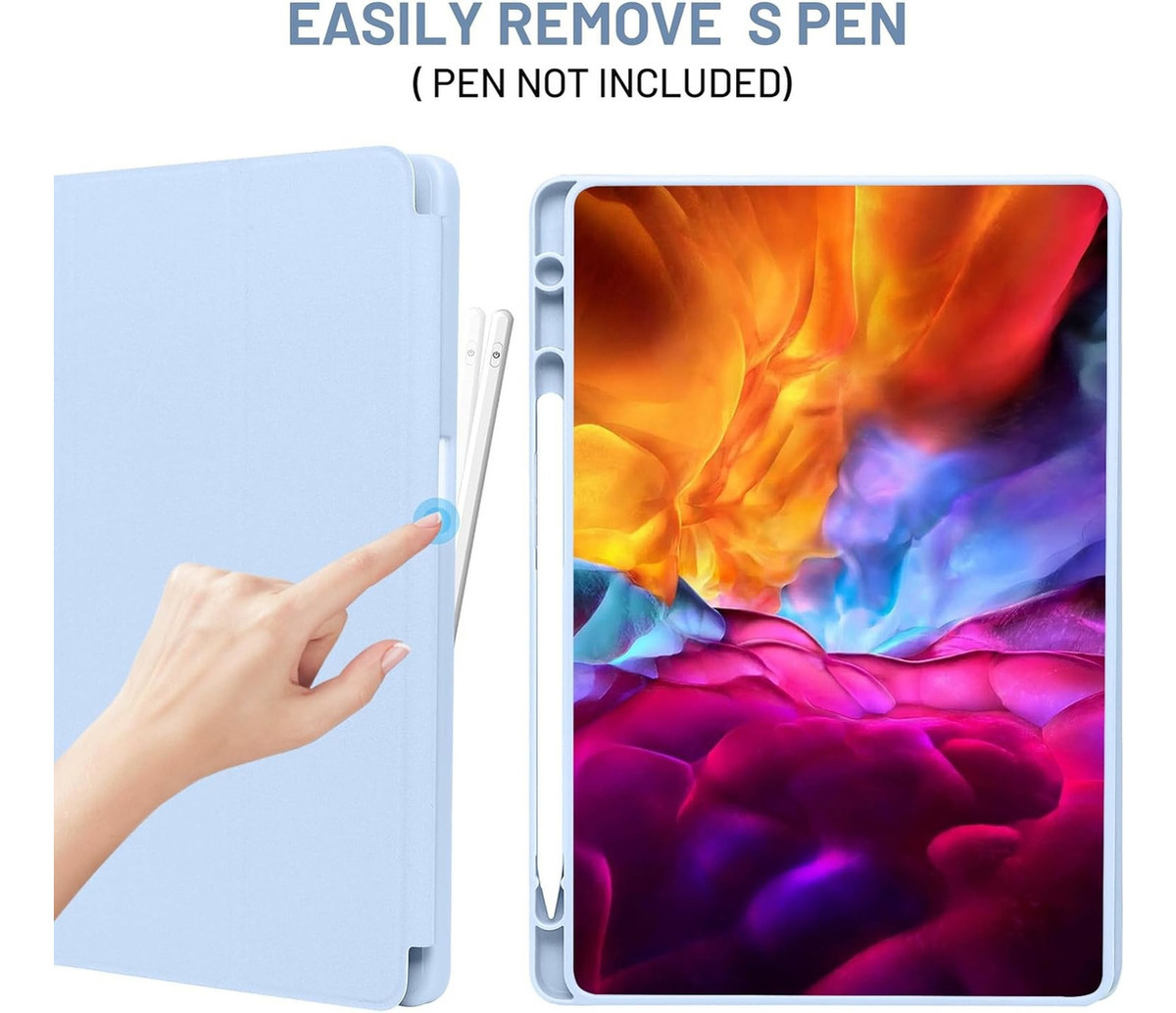 CASE FUNDA ESTUCHE PARA GALAXY TAB A9 PLUS X210 X216 CELESTE - 2