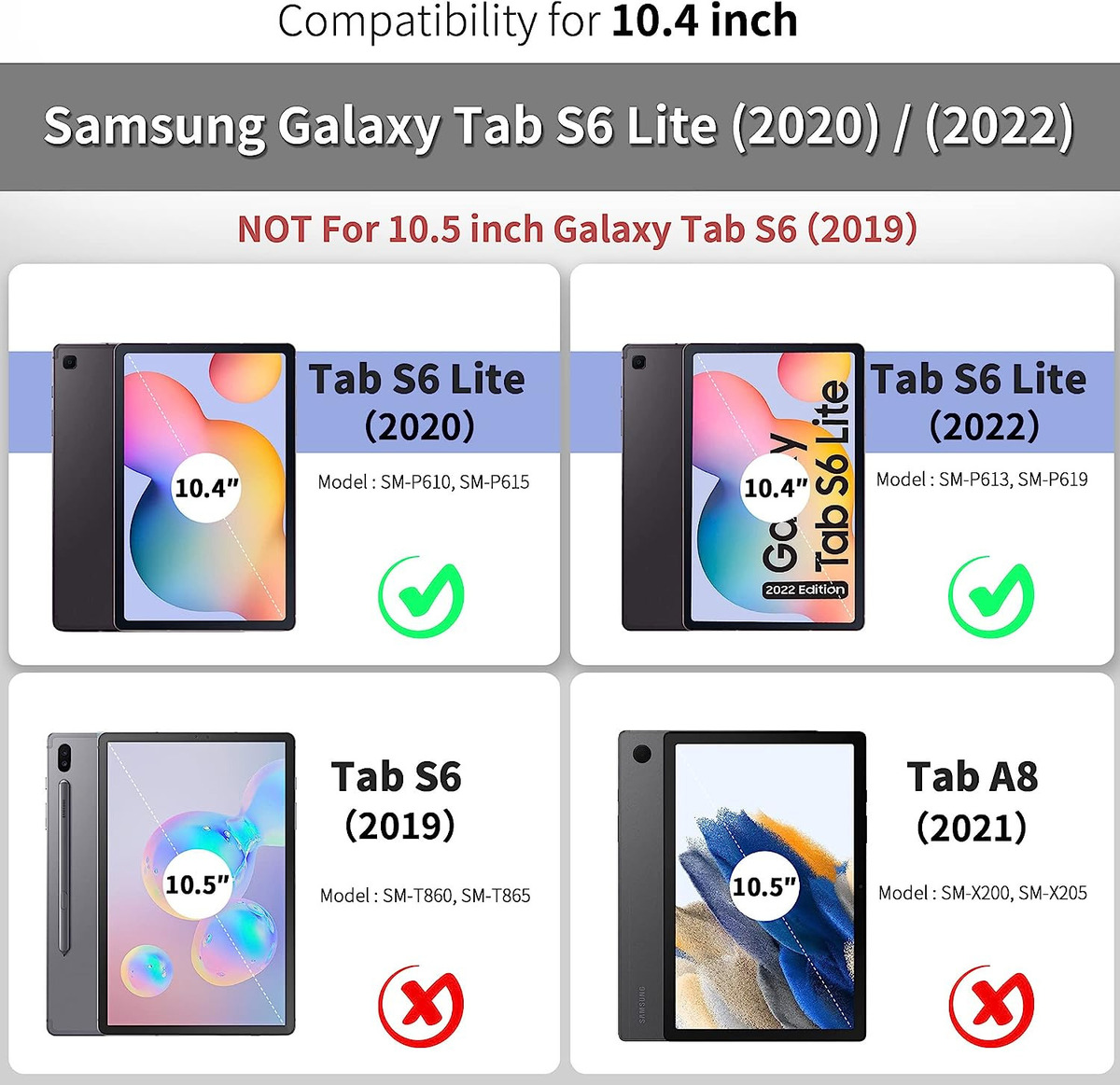 CASE FUNDA PARA GALAXY TAB S6 LITE 2020/22/24 CON PORTALÁPIZ - 2