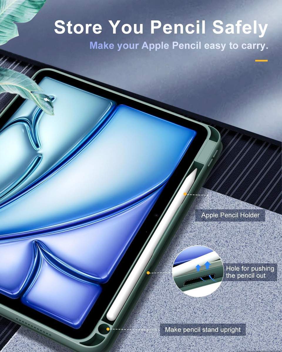 FUNDA CASE PARA IPAD AIR 11 M3 CHIP (2025) VERDE - 3